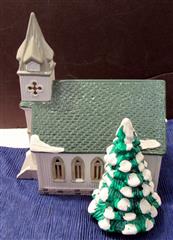 LOT 7 ORIGINAL DICKENS DEPT 56 SNOW VILLAGE - LOT INCLUDES: ROUND LAKE RINK - AL